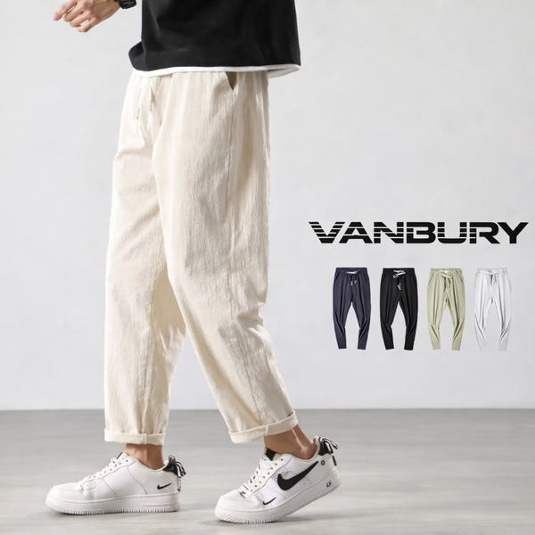 Vanbury Relaxed Linen Trousers – Men's