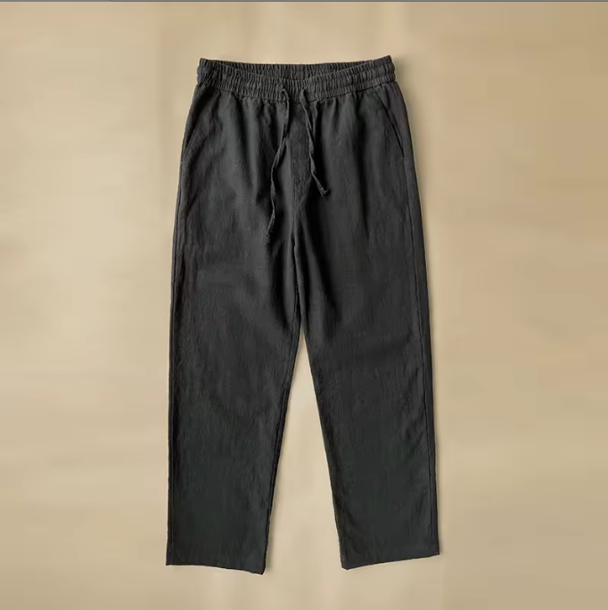 Vanbury Relaxed Linen Trousers – Men's