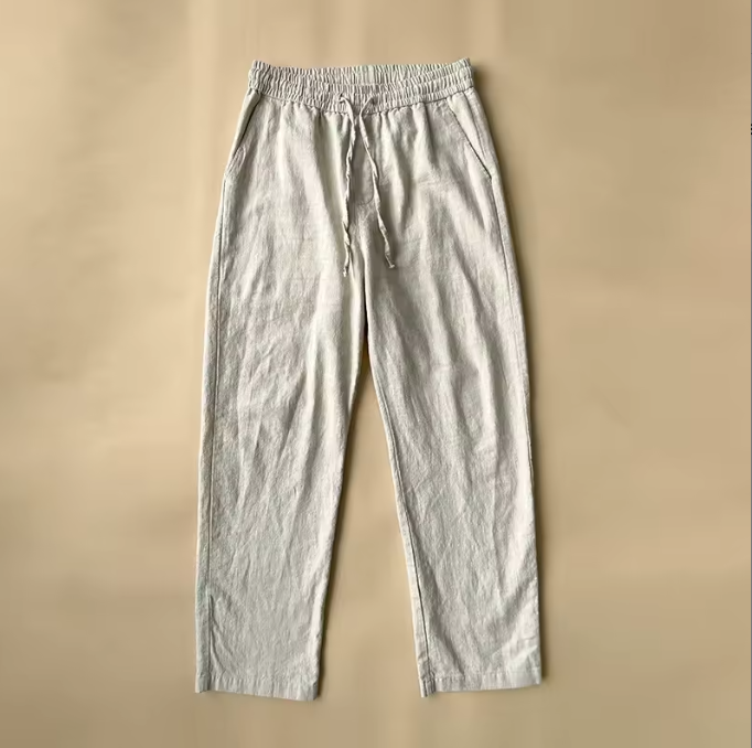 Vanbury Relaxed Linen Trousers – Men's