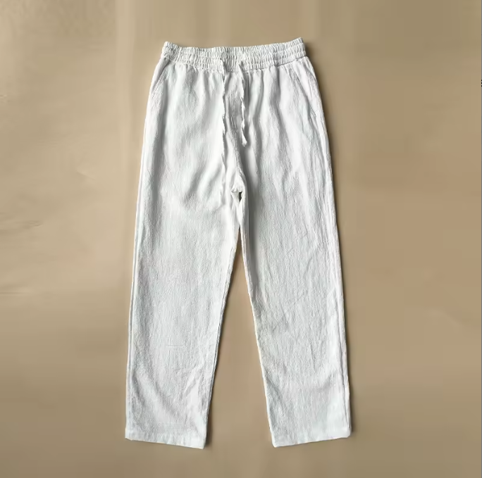 Vanbury Relaxed Linen Trousers – Men's